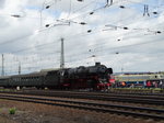 Ulmer Eisenbahnfreunde 01 1066 mit Sonderzug am 18.06.16 in Koblenz von einen Gehweg aus fotografiert