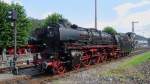 Die 01 1066 bei Fhrerstands-Mitfahrten im Eisenbahnmuseum Bochum Dahlhausen zum Dampftag am 18.9.2010.