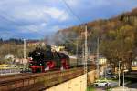 01 1066 u. 01 0509-8 mit den DPE 95954 in Königstein 18.04.2015