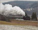 Adventsfahrt der EFZ mit 01 519. Immendingen, Dezember 2018.