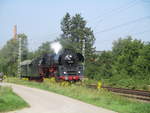 Am 26.8.2019 konnte ich die 01 519 der Eisenbahnfreunde Zollerbahn zwieschen Urbach bei Schorndorf und Plüderhausen fotogafieren mit einem Überführungszug von Schorndorf nach Meiningen