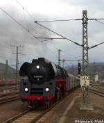 01 0509-8 der PRESS bei der Bereitstellung des Sonderzug nach Chemnitz.