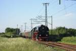 Am 04.06.2011 fuhr 01 509 mit einem Sonderzug von Berlin nach Bergen (Rgen) und zurck.