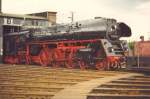 Die 01 0509 macht auf ihrem Weg nach Sddeutschland (Verkauf an einen Verein) Station im BW von Fulda