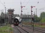 01 509 ist am Abend des 26.04.14 in Zwickau Hbf zusehen.