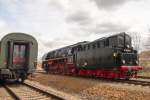 01 0509-8 beim umsetzen auf dem Bahnhof Bischofswerda am 17.04.2015 