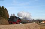 01 519 und V100 1041 mit dem DPE 62144 (Rottweil-Triberg) bei Zollhaus 28.12.15