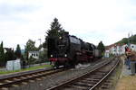 Die 01 2118-6 zieht am 12.06.19 einen Sonderzug zum Bahnhofsfest in Königstein. 