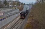 Ende des Dreikönigsdampf auf der Schwarzwaldbahn.