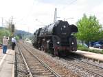 BR 01 159 rangiert im Bahnhof St.Georgen zum letzen Mal.Aufegnommen am 6.5.07