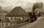 Mit dem DPE 61947 von Trier nach Saarbrücken durchfährt 01 202 am 30.04.2018 den Bahnhof Trier Süd