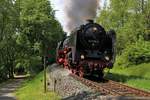 Historische Eisenbahn Frankfurt am Main 01 118 (01 2118-6 DR Nummer) am 11.06.19 bei Kelkheim im Wald beim Dampf in den Taunus