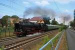 Historische Eisenbahn Frankfurt am Main 01 118 bei Ihrer letzten Fahrt mit Fahrgästen am 03.08.19 in Frankfurt am Main 