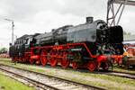 01 066 im bayerischem Eisenbahnmuseum BEM in Nördlingen, Mai 2022.