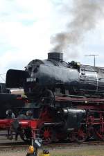 Ausstellungslok Baureihe 012 104-6 auf dem Freigelnde des Eisenbahnmuseums Heilbronn am 9.9.2007.