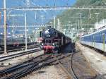 01 202 und 01 1066 nach der Gotthardberquerung in Bellinzona, am 8.9.07.