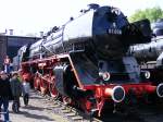 Eine Dampflok der DR-Baureihe 01 im Eisenbahnmuseum Bochum-Dalhausen am 19.