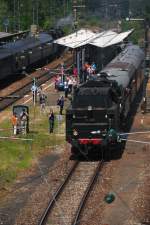 Dampfzge im  Planeinsatz : Diverse Nahverkehrsleistungen um Nrdlingen wurden whrend der Festwoche zum 40-jhrigen Jubilum des Bayrischen Eisenbahnmuseums mit Dampf bespannt.