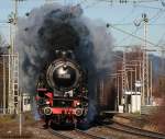 01 1066 der UEF und My 1138 und 1142 (Zugschluss) mit dem DPE 91498 (Mainz Bischofsheim-Alpirsbach) bei der Durchfahrt Steinach (Baden) 27.12.09