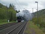 01 118 und 1066 mit Sonderzug Kln-Gerolstein-Saarbrcken-Bingen-Kln in Oberlinxweiler.