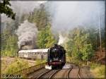 01 118 vor 01 533 mit einem Schnellzug auf der  Schiefen Ebene  am 20.09.2014