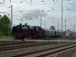 Historische Eisenbahn Frankfurt am Main 01 118 am 16.05.15 in Darmstadt Kranichstein bei den Bahnwelttagen mit einen Pendelzug zum Hauptbahnhof 