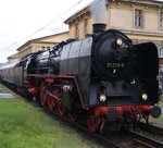 Historische Eisenbahn Frankfurt 01 2118-6 am 16.04.16 in Decin (CZ).