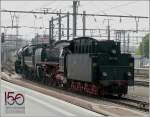 Zu den Festivitten 150 Jahre Eisenbahn in Luxemburg war am 09.05.09 ein Sonderzug aus Deutschland gekommen, gezogen von 2 gewaltigen Dampfrssern, der HEF Schlepptenderlok 01 188 und der CFL 5519,