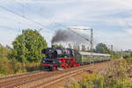 Der 03 1010 mit Sonderzug zwischen Bahnhöfe Glauchau und Glauchau-Schönbörnchen am 25.