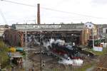 03 2155-4 auf der Drehscheibe im Eisenbahnmuseum Dresden, am 06.04.2017.