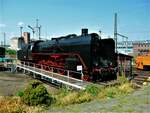 03 001 anläßlich des Tages der offenen Tür bei der IG Bahnbetriebswerk Dresden-Altstadt, fotografiert am 04.08.