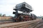 03 204 steht unter der Bekohlung im Eisenbahnmuseum Chemnitz Hilbersdorf, 22.08.08