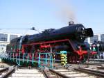 Die Lok 03 1010 auf der Drehscheibe im Bahnpark Budapest  17.09.2011.