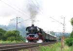 03 1010 Ausfahrt aus dem Bhf Naumburg/Saale Hbf in Richtung Halle 2.7.2011