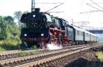 03 1010 Ausfahrt aus dem Bhf Naumburg/Saale Hbf in Richtung Erfurt 3.9.2011