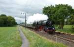 Die 03 1010 fuhr am 02.06.2012 mit einem Sonderzug von Hamm(Westf.) nach Emden, hier bei Eisinghausen.