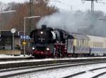 Wieder eine Zufall-Aufnahme Bahnhof Frellstedt in Fahrtrichtung Helmstedt  im Dezember 2013