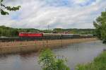 Sonderzug des Eisenbahnmuseums Leipzig zur diesjährigen  Saaleweinmeile .