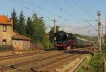 WFL 03 2155-4 mit dem DPE 61440 von Berlin Schöneweide Pbf zum Dampflokfest nach Meiningen, am 05.09.2015 in Erfurt Bischleben.