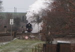 DB Museum 03 1010-2 mit dem DPE 24240 (Leipzig-Plagwitz - Oberhof (Thür)), am 16.01.2016 in Apfelstädt.