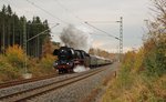 03 2155-4 fuhr am 05.11.16 mit einem Sonderzug von Leipzig nach Neuenmarkt-Wirsberg.