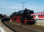 03 1010 steht am 24.September 2011 mit einem Sonderzug nach Frth(Bay) in Nrnberg.