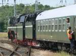 WFL-Sonderzug SDZ92546 mit 18 201 von Dresden nach Rostock am 07.06.2008.