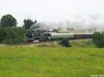 18 201 war am 20.09.2008 mit einem Sonderzug von Nossen ber Chemnitz nach Neuenmarkt-Wirsberg unterwegs.