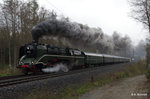 Dampfsonderzug zu den Hof-Plauner Dampftagen 21.-24.04.2016 mit der schnellsten Dampflok der Welt der 18 201 von Reichenbach Hof Hbf.