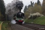 Dampfsonderzug zu den Hof-Plauner Dampftagen 21.-24.04.2016 mit der schnellsten Dampflok der Welt der 18 201 von Reichenbach Hof Hbf.