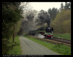 Anlässlich der Hof-Plauner Dampftage.Fuhr die 18 201 mit einen Sonderzug vom Reichenbach nach Hof, hier bei Plauen.Am 23.04.2016