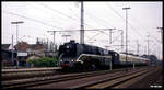 Am 6.10.1991 kam die DR Dampflok 18201 mit einem Sonderzug aus Amsterdam zurück und machte um 15.20 Uhr Halt im Grenzbahnhof Bad Bentheim.