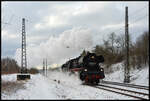 Die Dampflok 35 1097-1 der Interessengemeinschaft Traditionslok 58 3047 e.V. (IGTL) Glauchau/Sachsen fuhr am 04.01.2025 mit dem Sonderzug des SEM Chemnitz-Hilbersdorf DZ 21092 Chemnitz Hbf - Dresden-Neustadt mit Volldampf durch Oberlichtenau. Mein Gruß geht hiermit an die Lokmannschaft zurück.