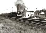 23 1113 in Belgershain an der Strecke Leipzig - Geithain, um 1986, ORWO-Foto gescannt.